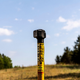 A marker for the Enbridge Line 3 pipeline is seen on the construction site in Park Rapids, Minnesota on June 6, 2021.